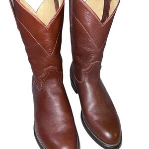 Vintage Men’s Brown Western Cowboy Boots